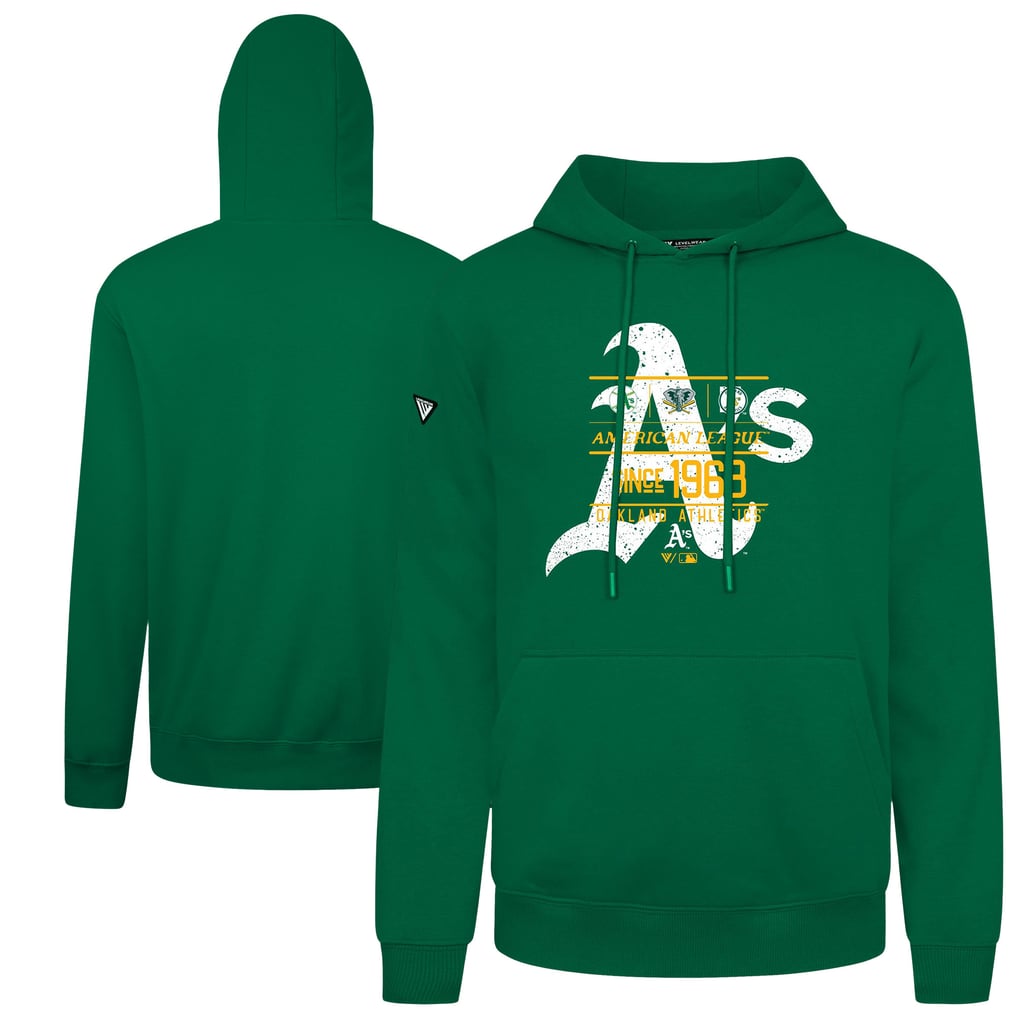  Athletics Levelwear Distressed Podium Acumen Pullover Hoodie - Green